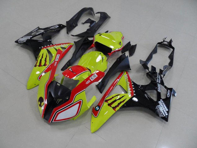Carenagem S1000RR 2009-2014 - Verde Vermelho Monster Carenagem S1000RR 2009-2014 - Verde Vermelho Monster