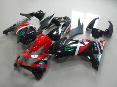 Carenagem ZX 250R 2008-2012 - Vermelho & Preto Monster