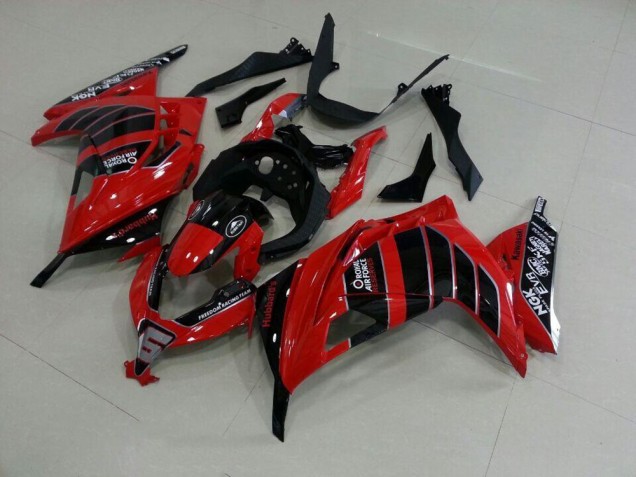 Carenagem ZX 300R 2013-2016 - Vermelho Preto Airforce