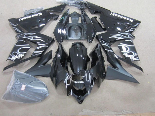 Carenagem ZX10R 2003-2005 - Preto & Branco Chama