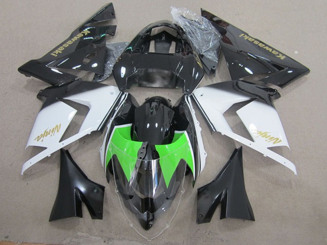 Carenagem ZX10R 2003-2005 - Preto Branco Ouro Ninja Carenagem ZX10R 2003-2005 - Preto Branco Ouro Ninja