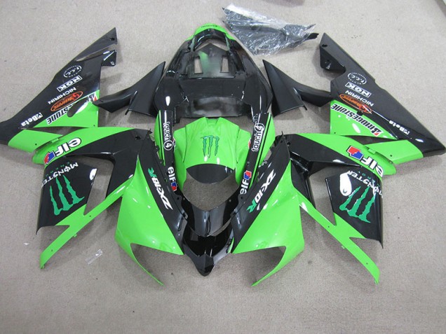 Carenagem ZX10R 2003-2005 - Preto Verde Monster