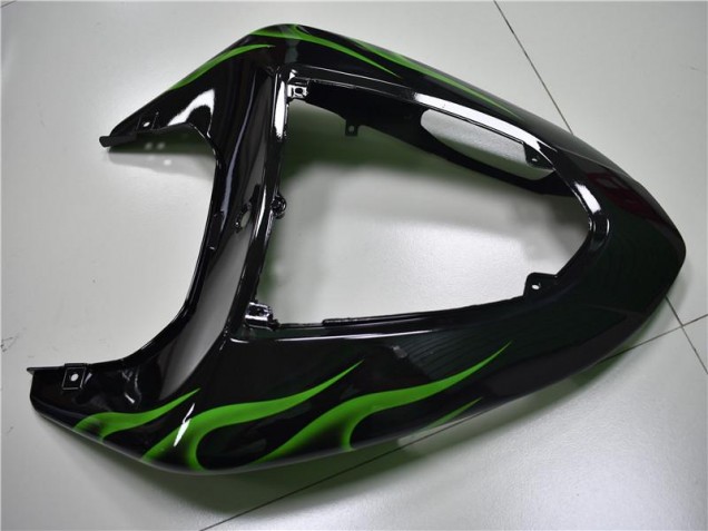 Carenagem ZX10R 2006-2007 - Preto Verde Chama Carenagem ZX10R 2006-2007 - Preto Verde Chama