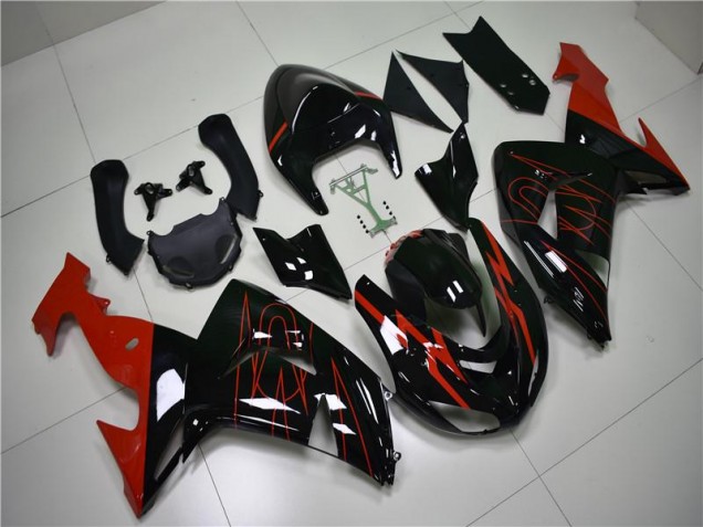 Carenagem ZX10R 2006-2007 - Preto Vermelho