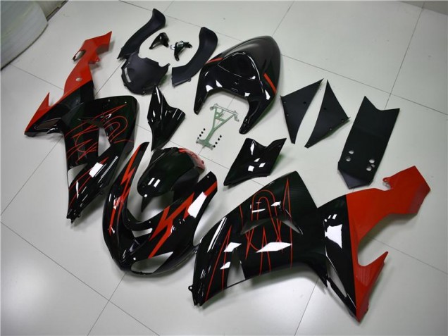 Carenagem ZX10R 2006-2007 - Preto Vermelho