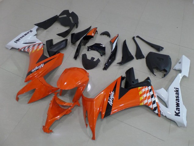 Carenagem ZX10R 2008-2010 - Laranja & Branco Carenagem ZX10R 2008-2010 - Laranja & Branco