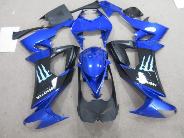 Carenagem ZX10R 2008-2010 - Preto Azul Monster