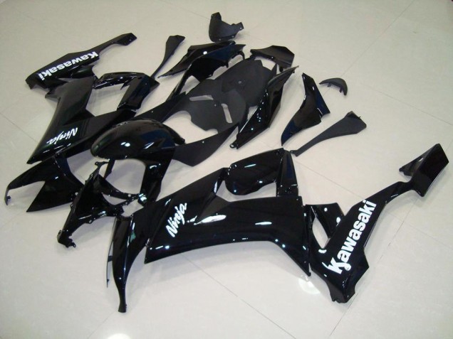 Carenagem ZX10R 2008-2010 - Preto Brilhante & Branco Adesivo Carenagem ZX10R 2008-2010 - Preto Brilhante & Branco Adesivo