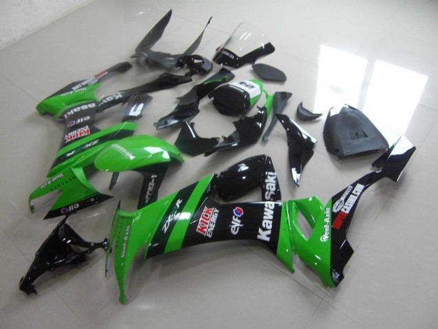 Carenagem ZX10R 2008-2010 - Verde Preto Kick Carenagem ZX10R 2008-2010 - Verde Preto Kick