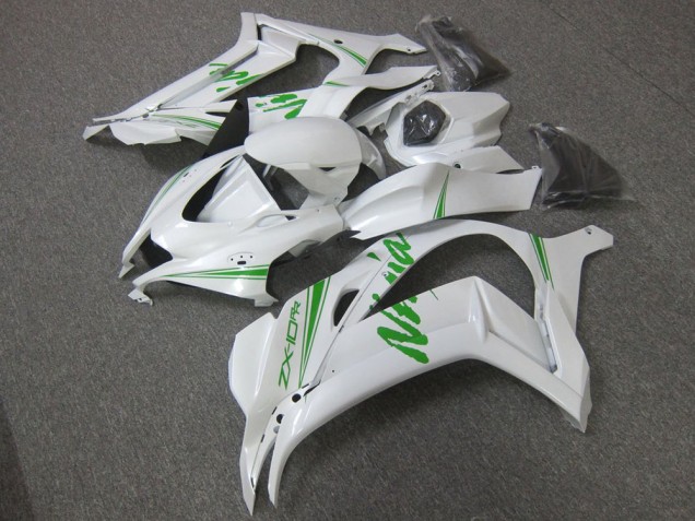 Carenagem ZX12R 2000-2001 - Branco Verde