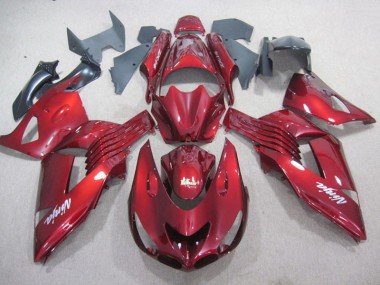 Carenagem ZX14R ZZR 1400 2006-2011 - Vermelho Branco Ninja Decalque