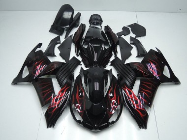 Carenagem ZX14R ZZR 1400 2012-2021 - Vermelho Chama