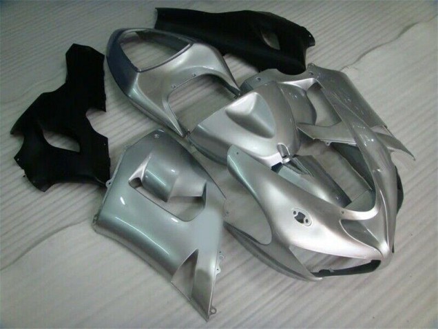 Carenagem ZX6R 2005-2006 - Prata Preto Carenagem ZX6R 2005-2006 - Prata Preto
