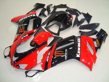 Carenagem ZX6R 2007-2008 - Monster Vermelho