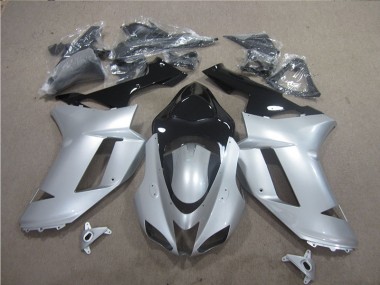 Carenagem ZX6R 2007-2008 - Prata Preto