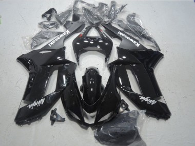 Carenagem ZX6R 2007-2008 - Preto Branco Ninja