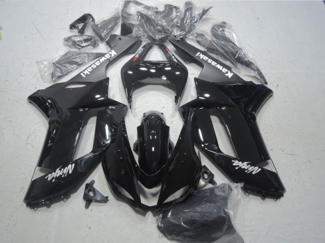 Carenagem ZX6R 2007-2008 - Preto Branco Ninja
