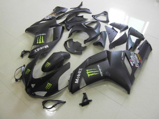 Carenagem ZX6R 2007-2008 - Preto Fosco Monster