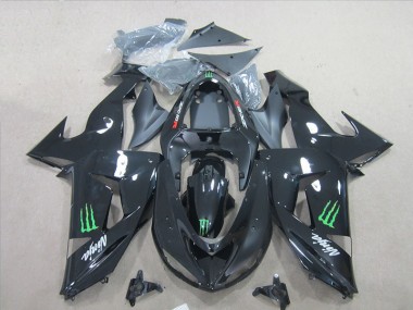 Carenagem ZX6R 2007-2008 - Preto Ninja Verde Monster