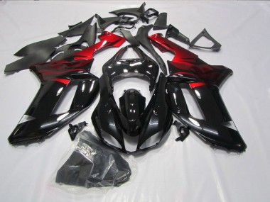 Carenagem ZX6R 2007-2008 - Preto Vermelho