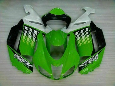 Carenagem ZX6R 2007-2008 - Verde Branco Ninja