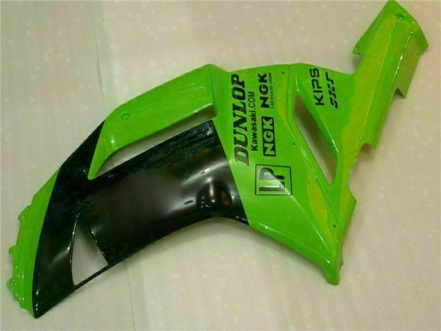 Carenagem ZX6R 2007-2008 - Verde Preto Dunlop