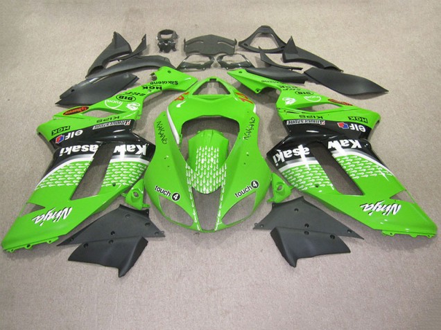 Carenagem ZX6R 2007-2008 - Verde Touch 4 Carenagem ZX6R 2007-2008 - Verde Touch 4
