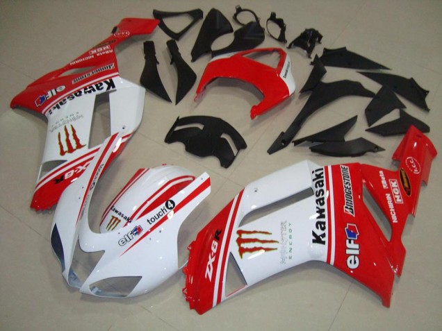 Carenagem ZX6R 2007-2008 - Vermelho & Branco