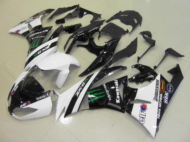 Carenagem ZX6R 2009-2012 - Branco Monster Carenagem ZX6R 2009-2012 - Branco Monster
