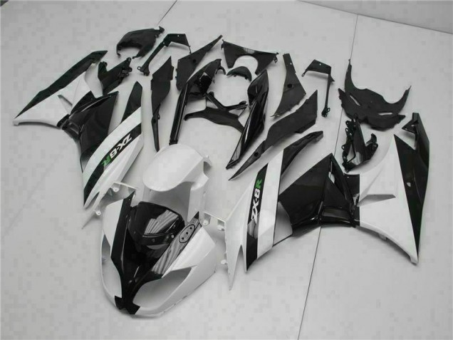 Carenagem ZX6R 2009-2012 - Preto Branco
