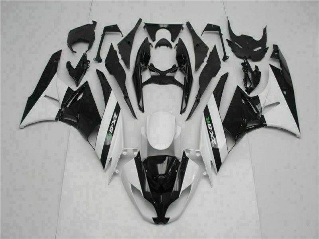 Carenagem ZX6R 2009-2012 - Preto Branco