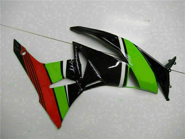 Carenagem ZX6R 2009-2012 - Preto Verde Vermelho Carenagem ZX6R 2009-2012 - Preto Verde Vermelho