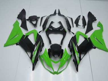 Carenagem ZX6R 2013-2018 - Preto Verde 636