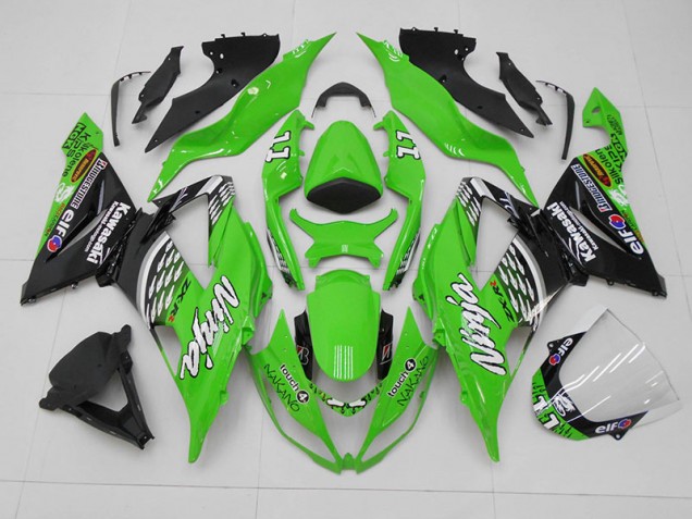 Carenagem ZX6R 2013-2018 - Verde Preto 11