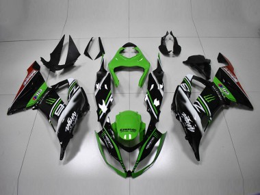 Carenagem ZX6R 2013-2018 - Verde Preto Branco