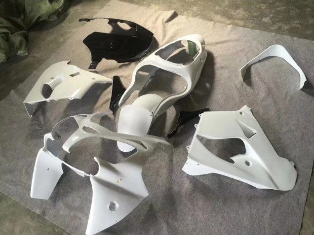 Carenagem ZX9R 2000-2001 - Pure Branco Preto Brilhante