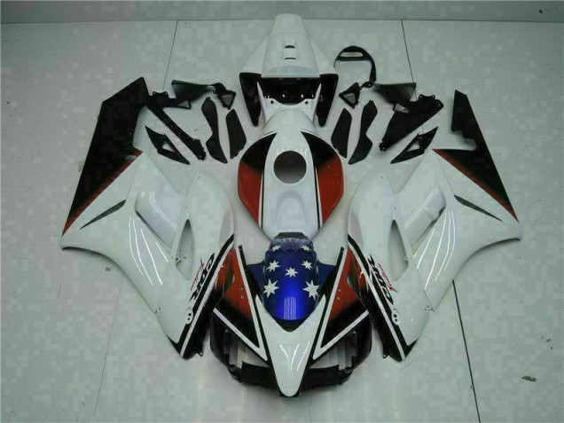Carroçaria CBR 1000RR 2004-2005 - Branco Preto Carroçaria CBR 1000RR 2004-2005 - Branco Preto