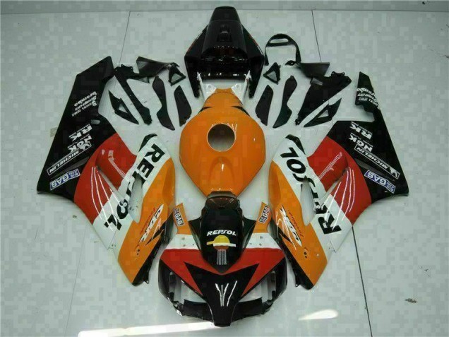 Carroçaria CBR 1000RR 2004-2005 - Laranja Preto Repsol