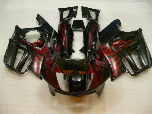 Carroçaria CBR 600 F4i 2004-2007 - Preto Vermelho Chama Carroçaria CBR 600 F4i 2004-2007 - Preto Vermelho Chama