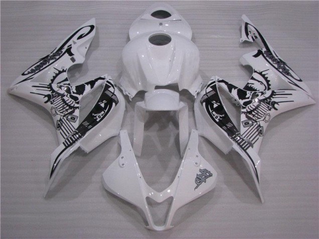 Carroçaria CBR 600RR 2007-2008 - Preto Branco Carroçaria CBR 600RR 2007-2008 - Preto Branco