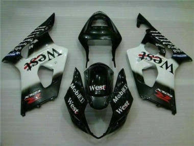 Carroçaria GSXR 1000 K3 2003-2004 - Branco Preto