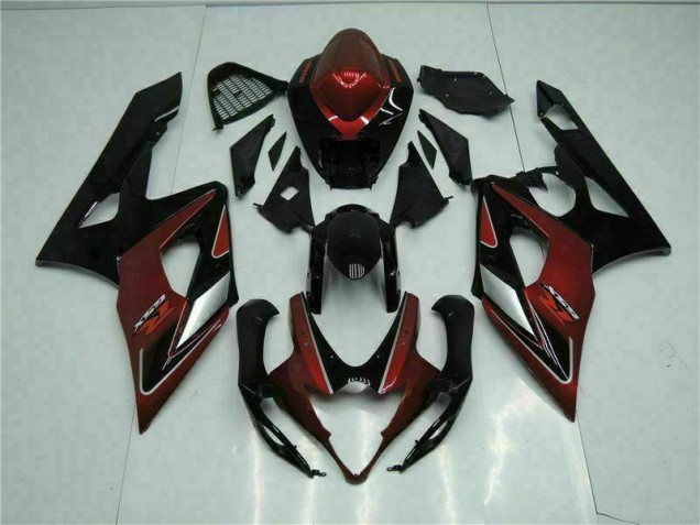 Carroçaria GSXR 1000 K5 2005-2006 - Vermelho Preto Carroçaria GSXR 1000 K5 2005-2006 - Vermelho Preto