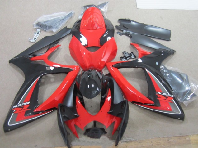 Carroçaria GSXR 600 K6 2006-2007 - Preto Vermelho Carroçaria GSXR 600 K6 2006-2007 - Preto Vermelho