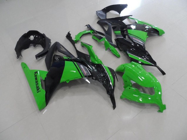 Carroçaria ZX 300R 2013-2016 - Preto Verde Carroçaria ZX 300R 2013-2016 - Preto Verde