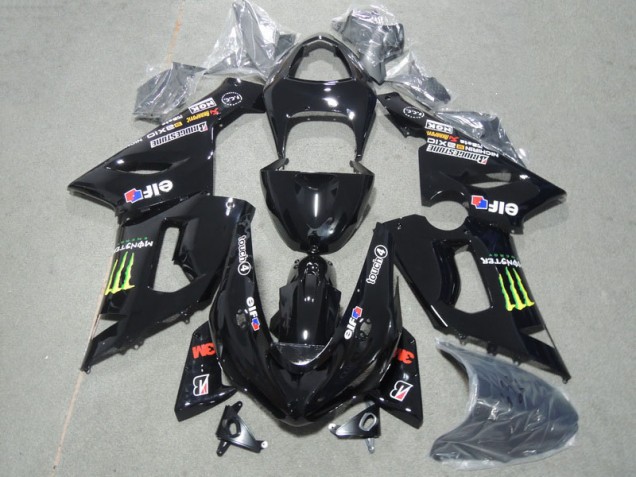 Carroçaria ZX6R 2005-2006 - Preto 3M Touch4 Monster Carroçaria ZX6R 2005-2006 - Preto 3M Touch4 Monster