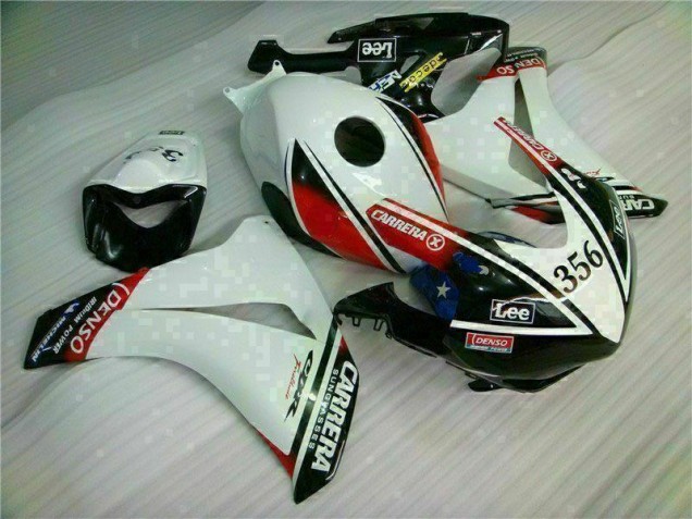 Injeção Kit Carenagem CBR 1000RR 2008-2011 - Branco Preto Injeção Kit Carenagem CBR 1000RR 2008-2011 - Branco Preto