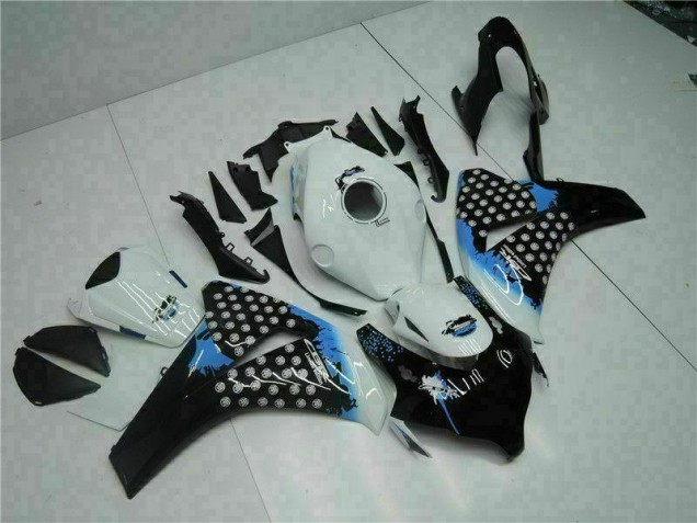 Injeção Kit Carenagem CBR 1000RR 2008-2011 - Branco Preto Injeção Kit Carenagem CBR 1000RR 2008-2011 - Branco Preto