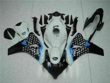 Injeção Kit Carenagem CBR 1000RR 2008-2011 - Branco Preto