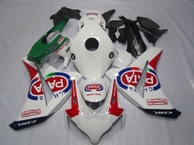 Injeção Kit Carenagem CBR 1000RR 2008-2011 - Branco Vermelho PATA