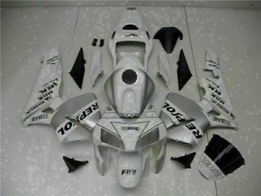 Injeção Kit Carenagem CBR 600RR 2003-2004 - Branco Repsol